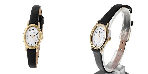 Đồng Hồ Timex T219129J Mặt Eglip, d&acirc;y Da Đen ch&iacute;nh h&atilde;ng Mỹ